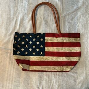 American Flag Tote Bag